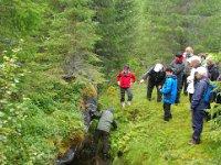 Siste gruva vi besøkte var ei 1600-talls jerngruve ved Gaidd-myra i Viken.