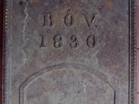 Ovnsplate fra Bærums Verk 1830