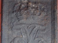 Ovnsplate med Fredrik den 5's (konge 1746-1766)  monogram